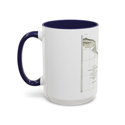 America - NorthWest Coast (1898) (Map) Accent Coffee Mug