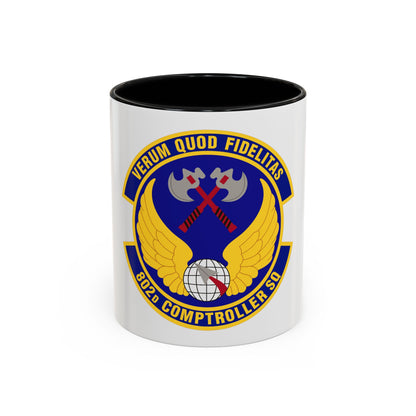 802d Comptroller Squadron (U.S. Air Force) Accent Coffee Mug