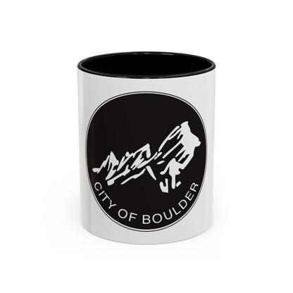 Seal of Boulder Colorado - Accent Coffee Mug