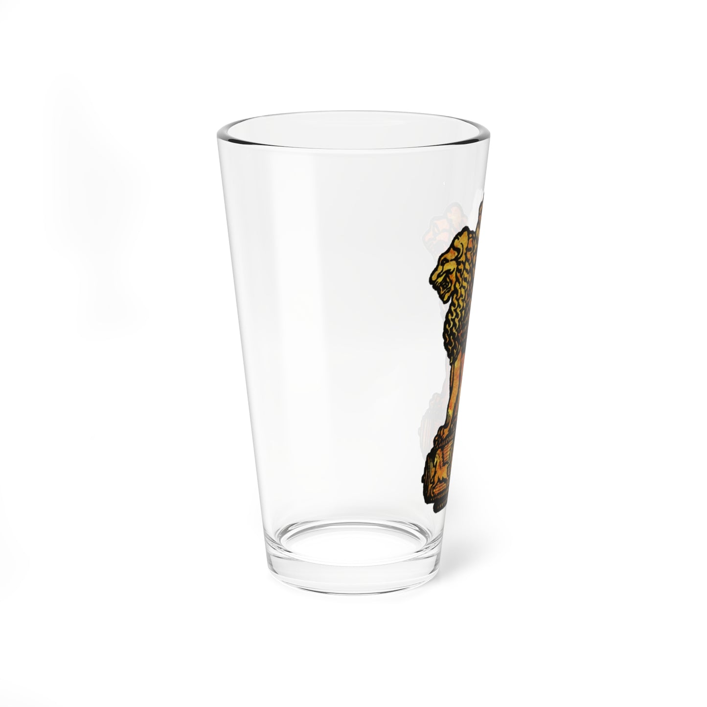 Emblem of India Sandstone (India) (Coat of Arms) Pint Glass 16oz