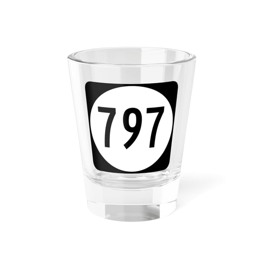 Circle sign 797 Virginia (Virginia) (Road Sign) Shot Glass 1.5oz