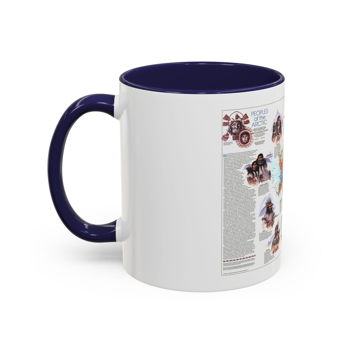 Arctic - Peoples of the (1983) (Map) Accent Coffee Mug