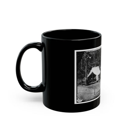 Morris Island, South Carolina. General Quincy A. Gillmore In Front Of His Tent 001 (U.S. Civil War) Black Coffee Mug