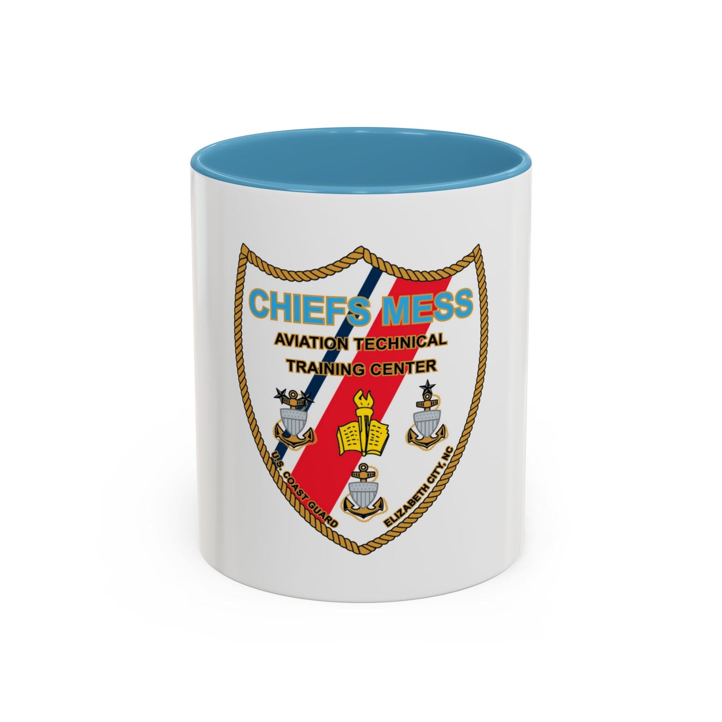 Chiefs Mess ATTC USCGC Elizabeth City NC (U.S. Coast Guard) Accent Coffee Mug