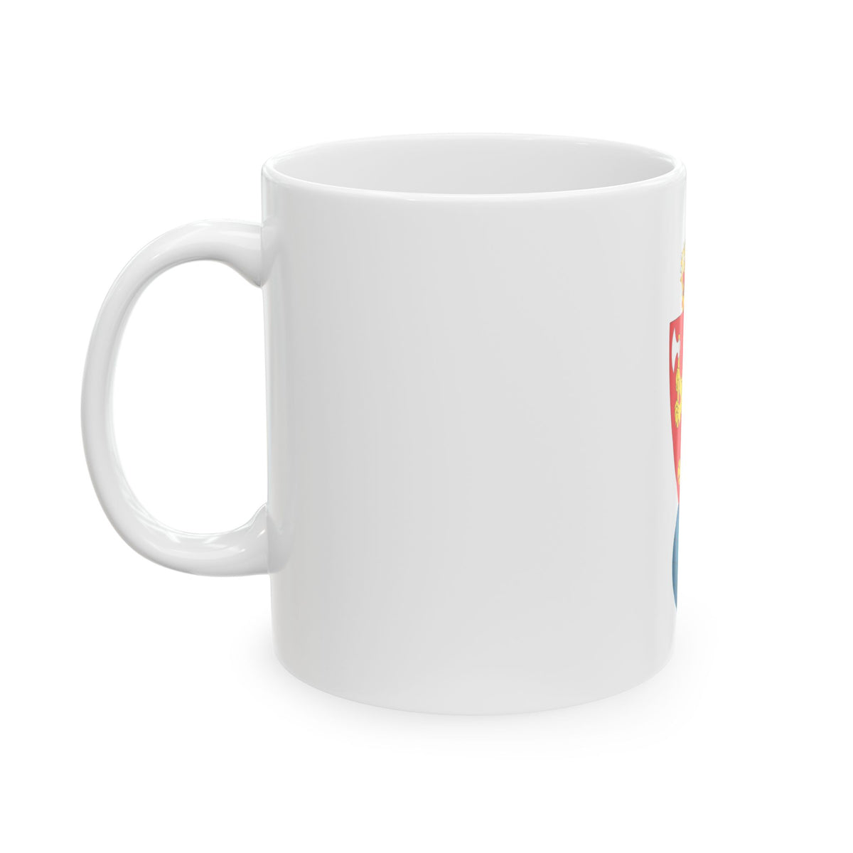 Coat of arms of the Geographical Survey of Norway - White Coffee Mug
