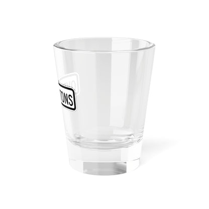 MUTCD-CA R20D-1 (California) (Road Sign) Shot Glass 1.5oz