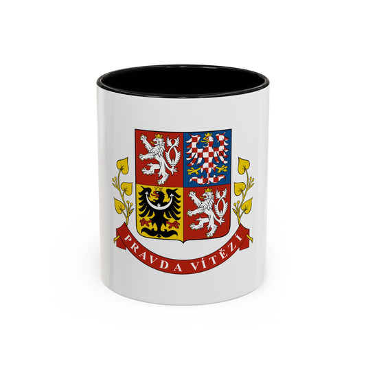 Greater coat of arms of the Czech Republic (Presidential version) - Accent Coffee Mug