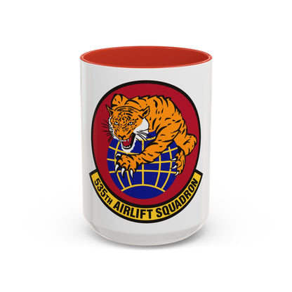535th Airlift Squadron (U.S. Air Force) Accent Coffee Mug