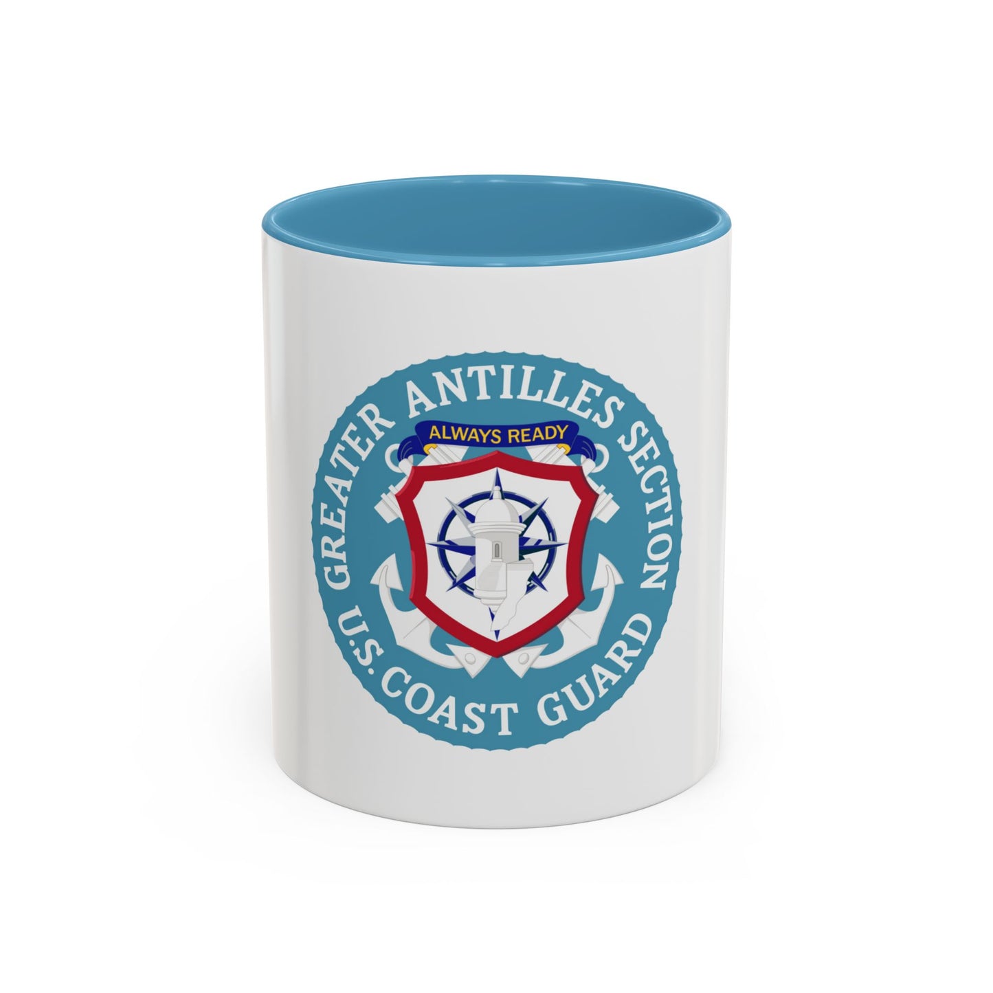 USCG Greater Antilles Section (U.S. Coast Guard) Accent Coffee Mug