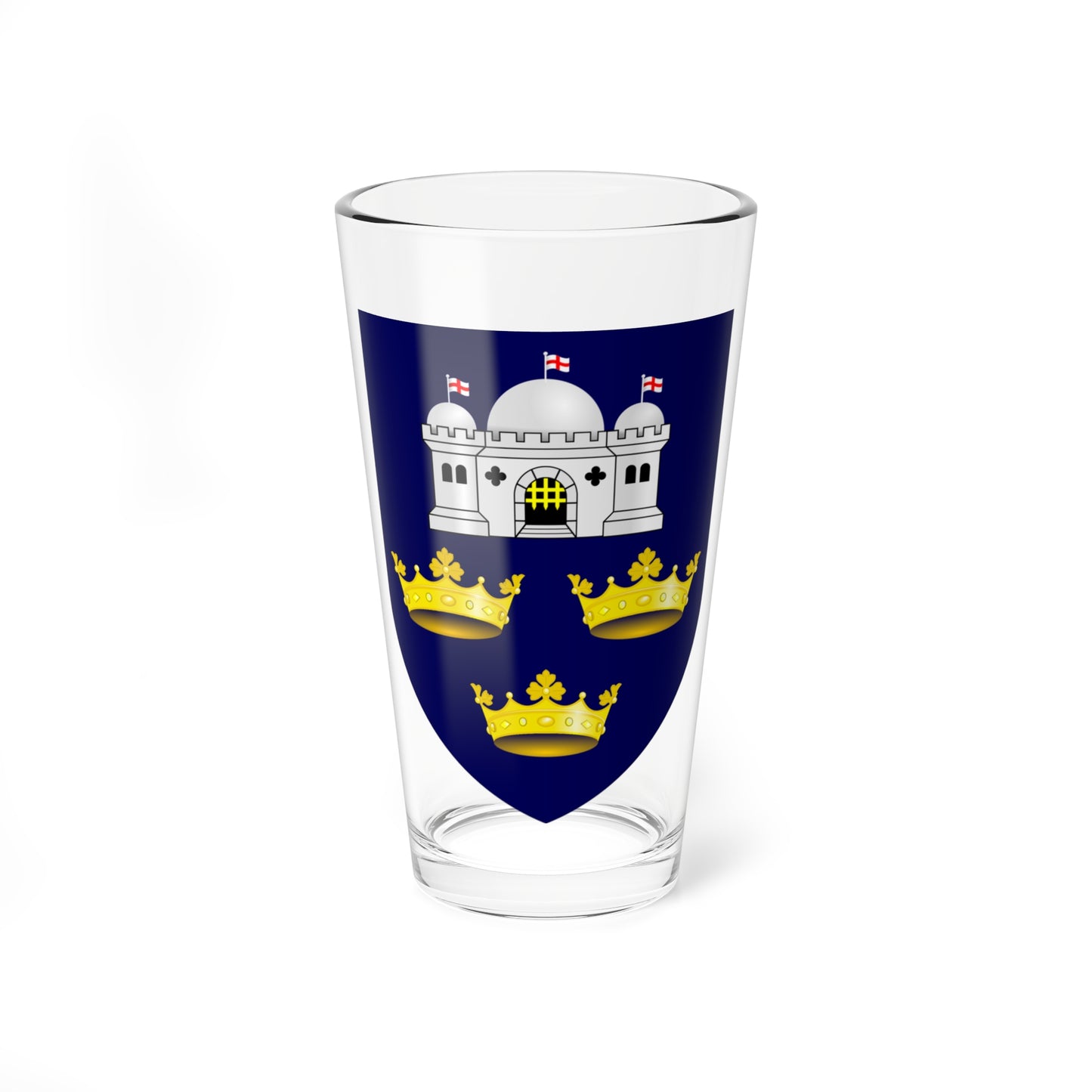 University of East Anglia arms (United Kingdom) (Coat of Arms) Pint Glass 16oz
