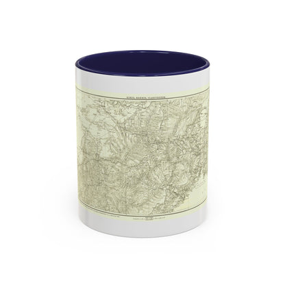 Asia - Kirin, Harbin, Vladivostok (1905) (Map) Accent Coffee Mug