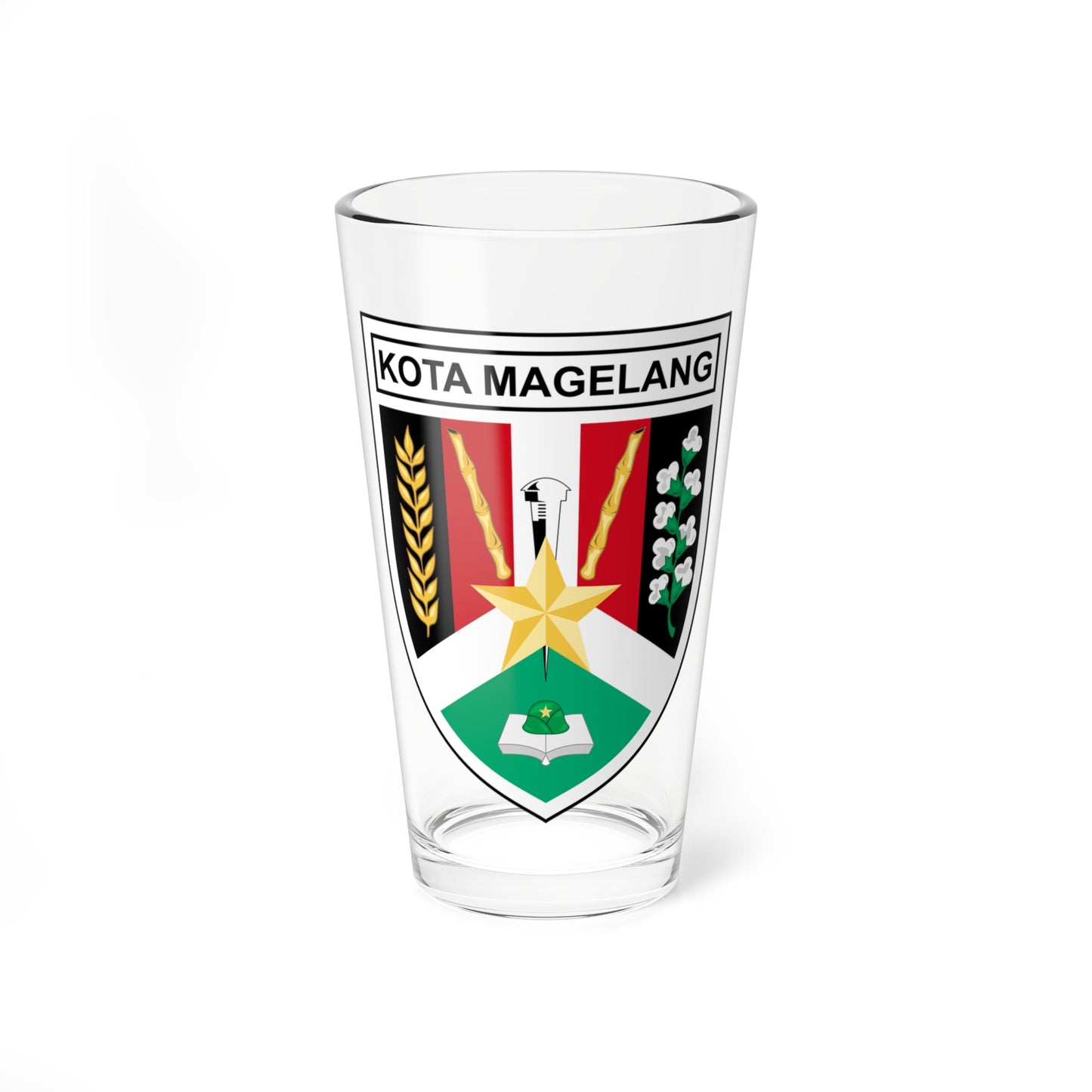 Seal of the City of Magelang (Indonesia) (Coat of Arms) Pint Glass 16oz
