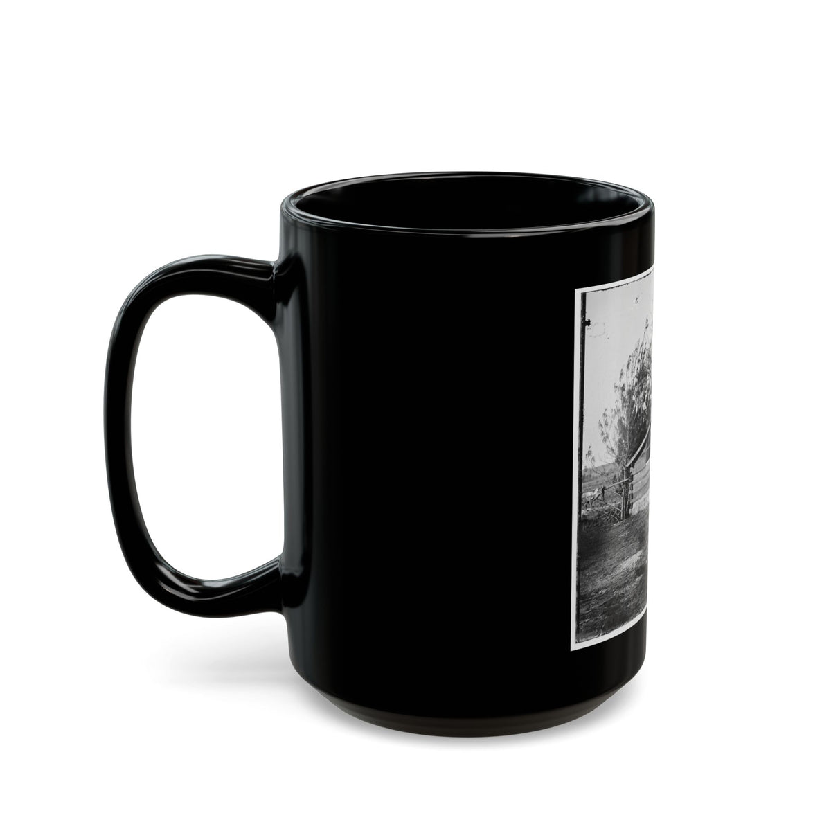 Captain Worrall's Quarters At Cedar Level, Va. (U.S. Civil War) Black Coffee Mug