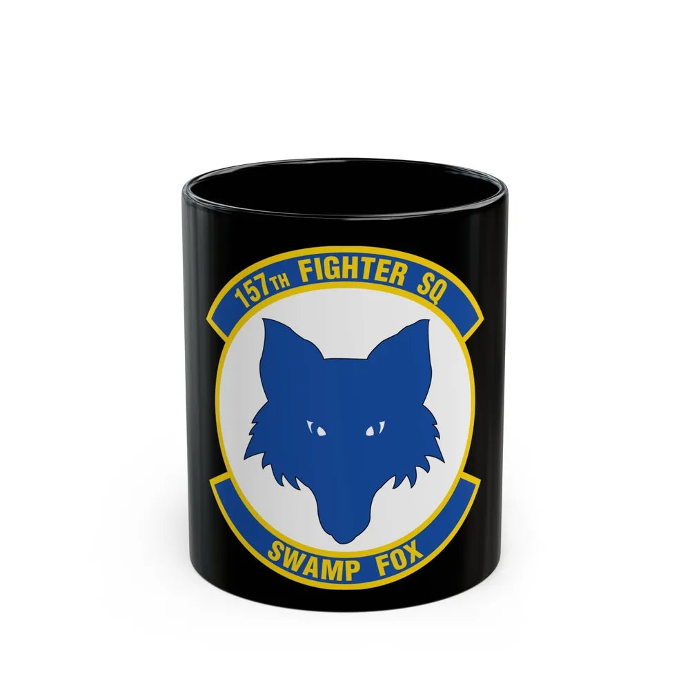 157 Fighter Squadron (U.S. Air Force) Black Coffee Mug-11oz-Go Mug Yourself