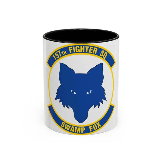 157 Fighter Squadron (U.S. Air Force) Accent Coffee Mug 11oz Black - Go Mug Yourself