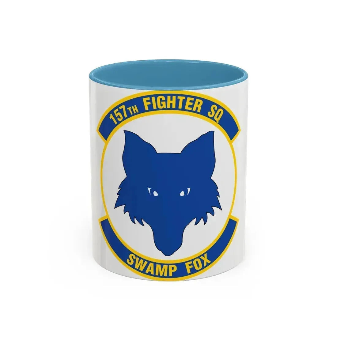 157 Fighter Squadron (U.S. Air Force) Accent Coffee Mug 11oz Light Blue - Go Mug Yourself