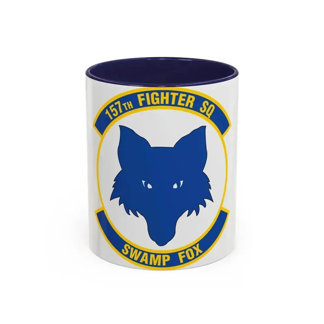 157 Fighter Squadron (U.S. Air Force) Accent Coffee Mug 11oz Navy - Go Mug Yourself