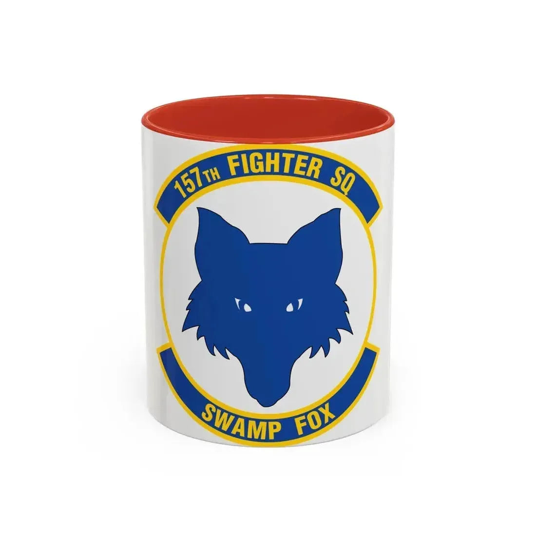 157 Fighter Squadron (U.S. Air Force) Accent Coffee Mug 11oz Red - Go Mug Yourself