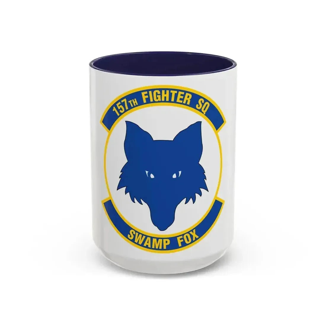 157 Fighter Squadron (U.S. Air Force) Accent Coffee Mug 15oz Navy - Go Mug Yourself