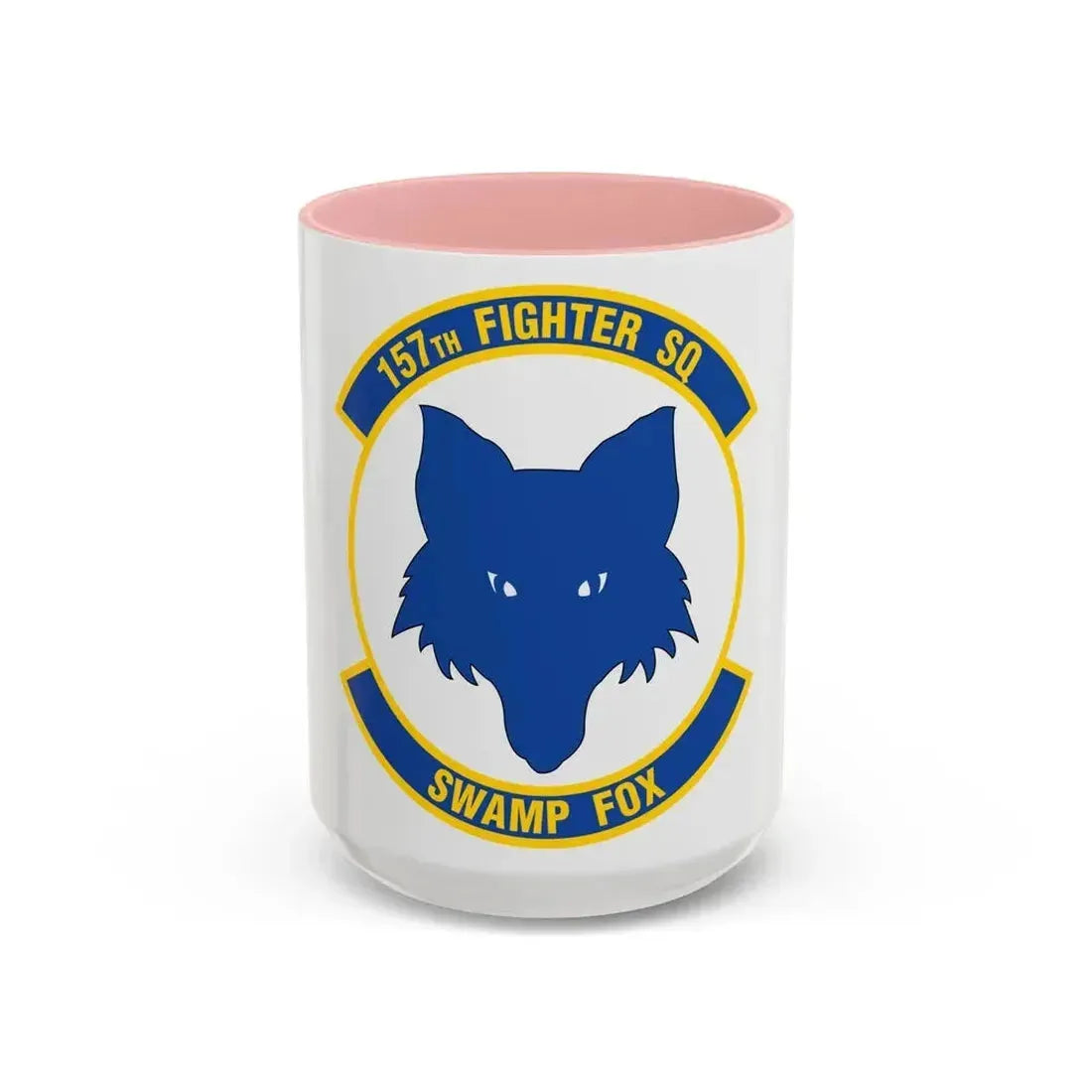 157 Fighter Squadron (U.S. Air Force) Accent Coffee Mug 15oz Pink - Go Mug Yourself