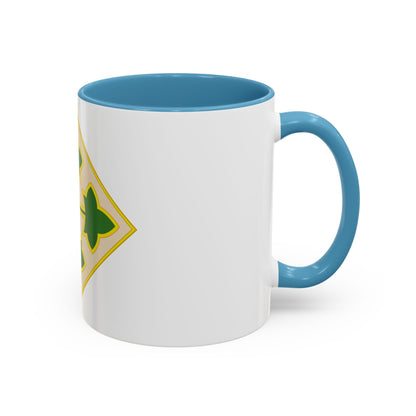 4th Infantry Division CSIB2 (U.S. Army) Accent Coffee Mug