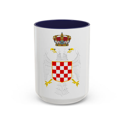 Greater coat of arms of the Banate of Croatia - Accent Coffee Mug