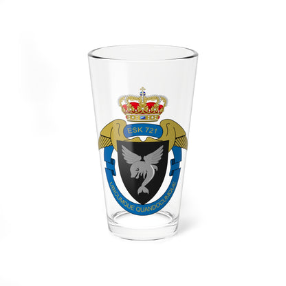 Flat vector heraldic crest with a grey winged sea creature on a black shield, a crown and gold wings.
