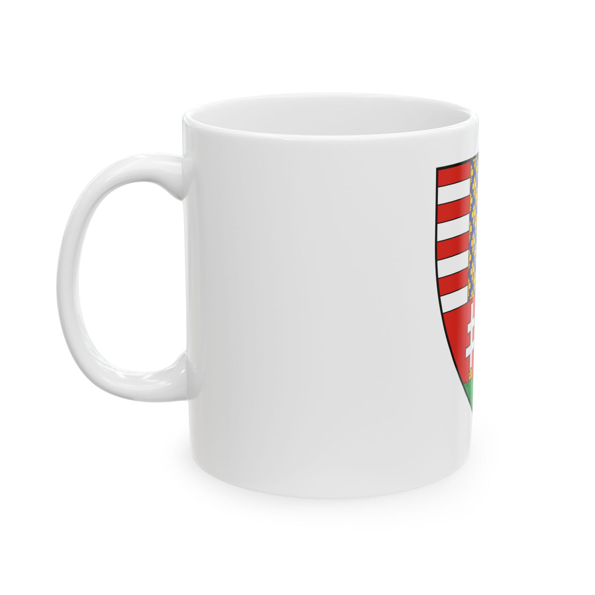 Coat of arms of Louis I of Hungary (1370) - White Coffee Mug