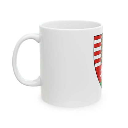 Coat of arms of Louis I of Hungary (1370) - White Coffee Mug