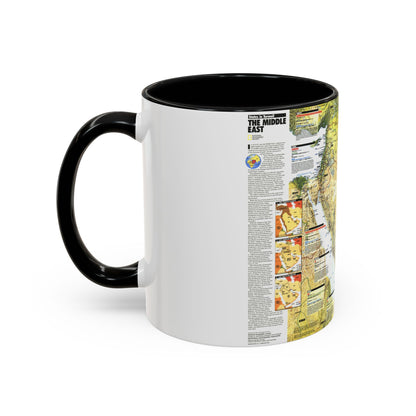 Middle East - States in Turmoil (1991) (Map) Accent Coffee Mug