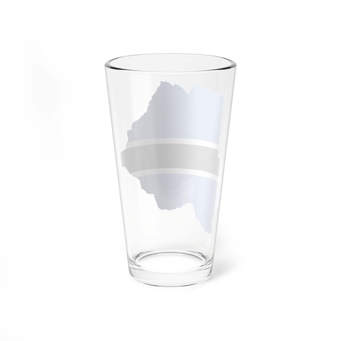 Flag map of Botswana (Botswana) Pint Glass 16oz