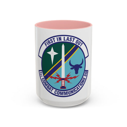 1st Combat Communications Squadron (U.S. Air Force) Accent Coffee Mug