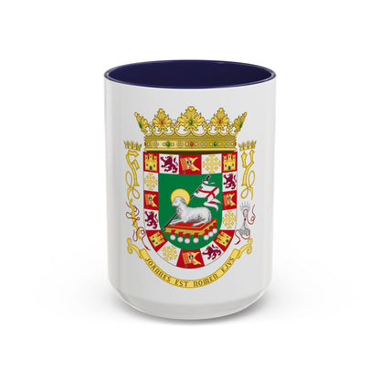Coat of arms of the Commonwealth of Puerto Rico 2 - Accent Coffee Mug