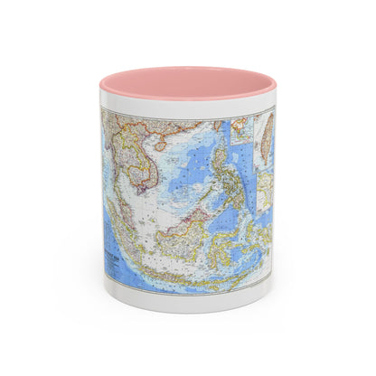 Asia - Southeast (1968) (Map) Accent Coffee Mug