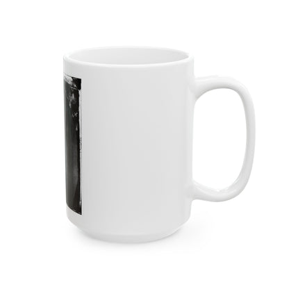 Washington Navy Yard, D.C. Edman Spangler, A  Conspirator,  Manacled (U.S. Civil War) White Coffee Mug