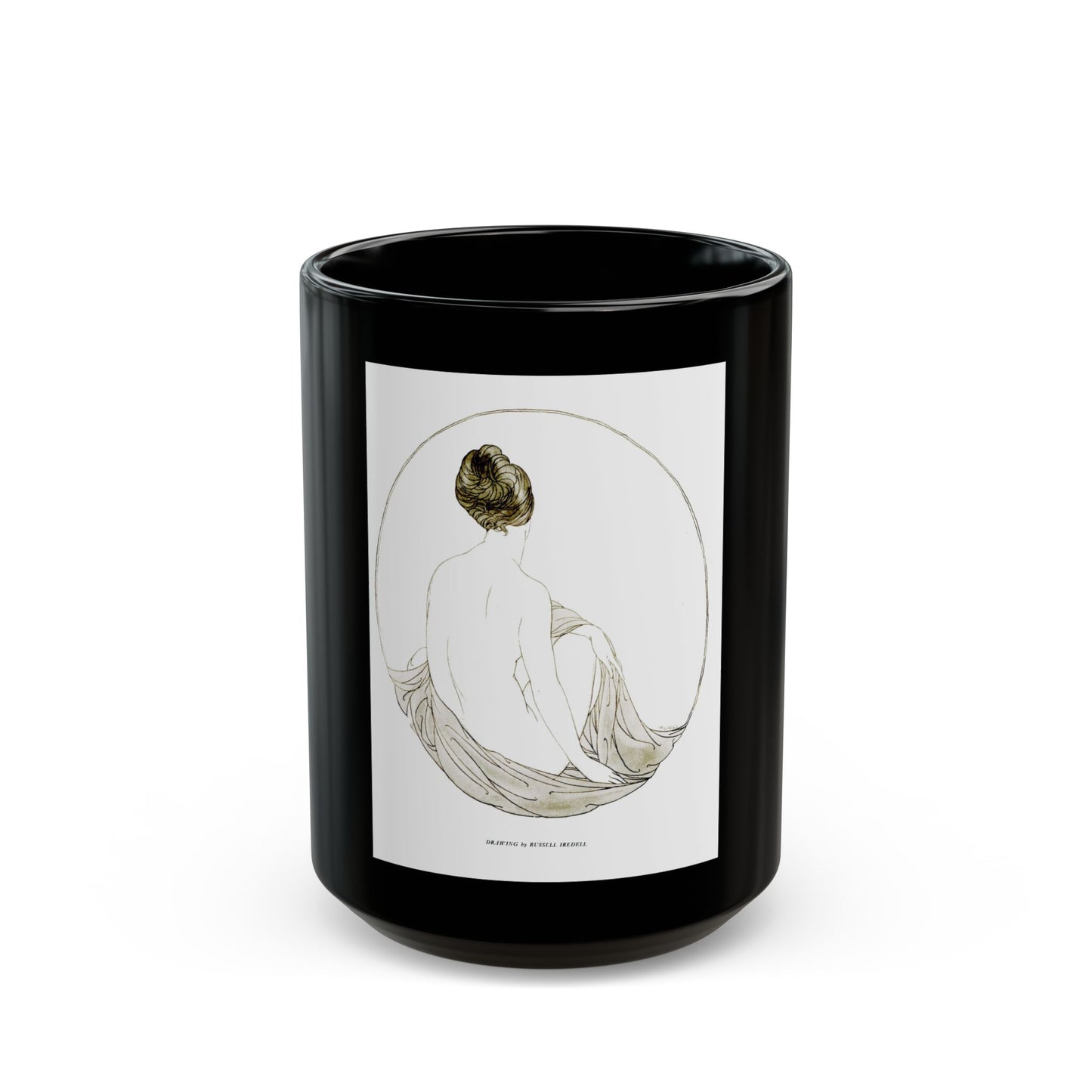 Drawing by Russell Iredell, Silver Screen, March 23, 1922 - Black Coffee Mug-15oz-Go Mug Yourself