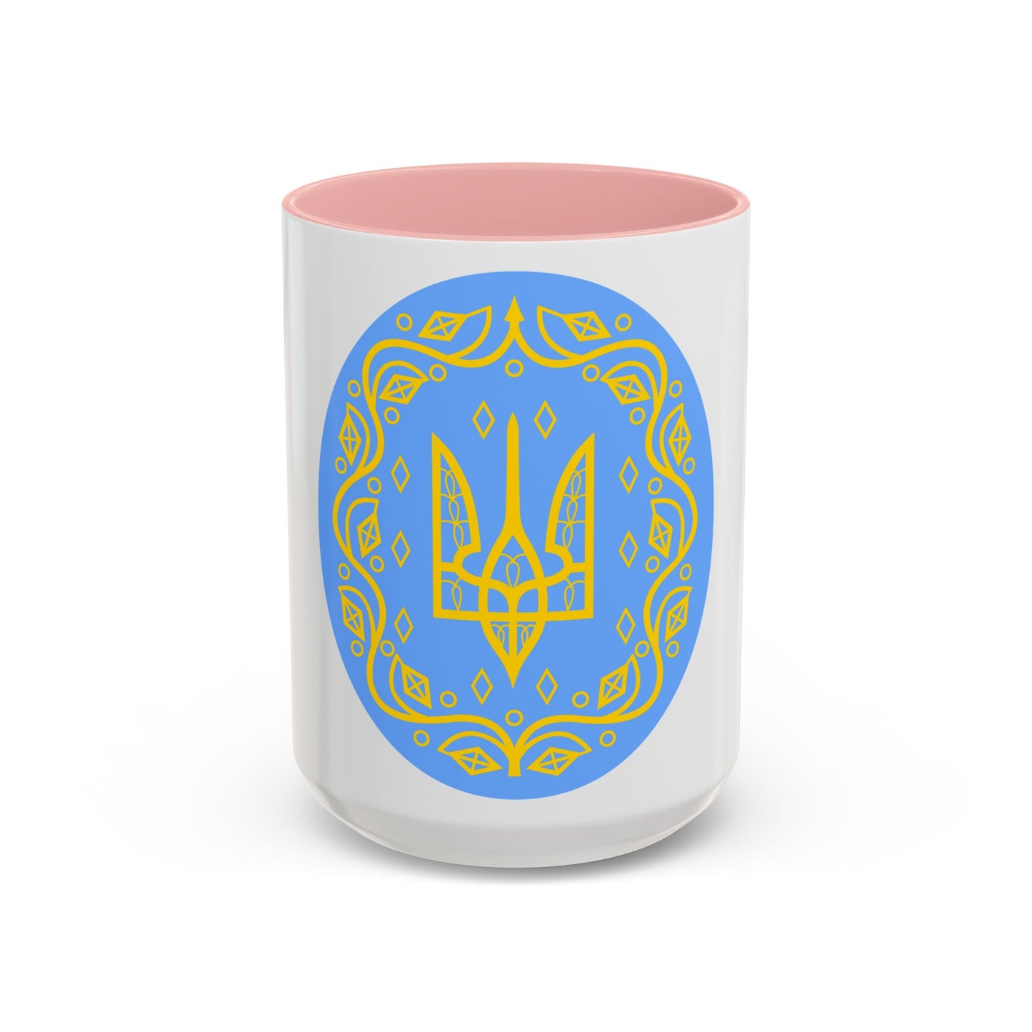 Coat of arms of Ukrainian People's Republic 2 - Accent Coffee Mug