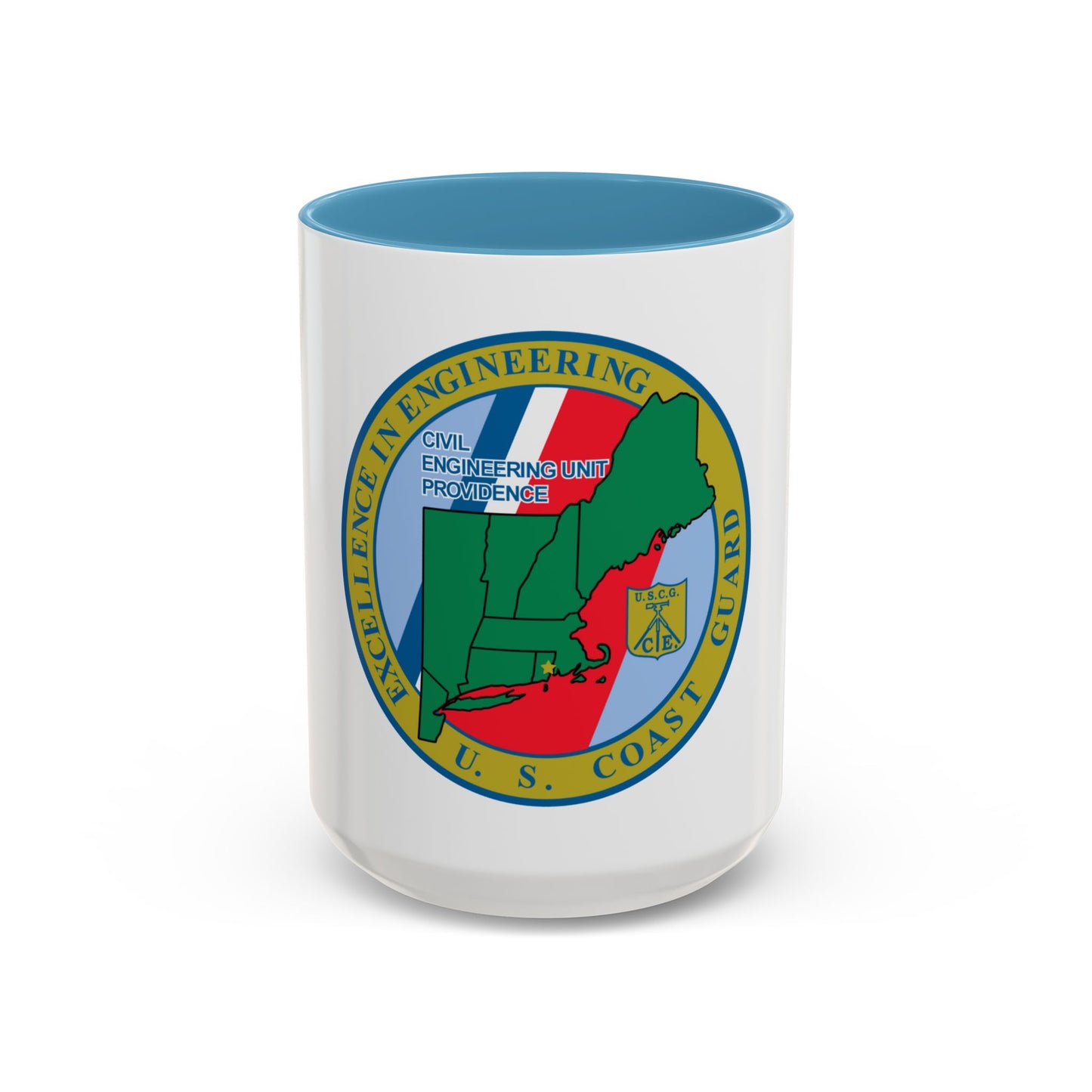 USCG Civil Engineering Unit Providence (U.S. Coast Guard) Accent Coffee Mug