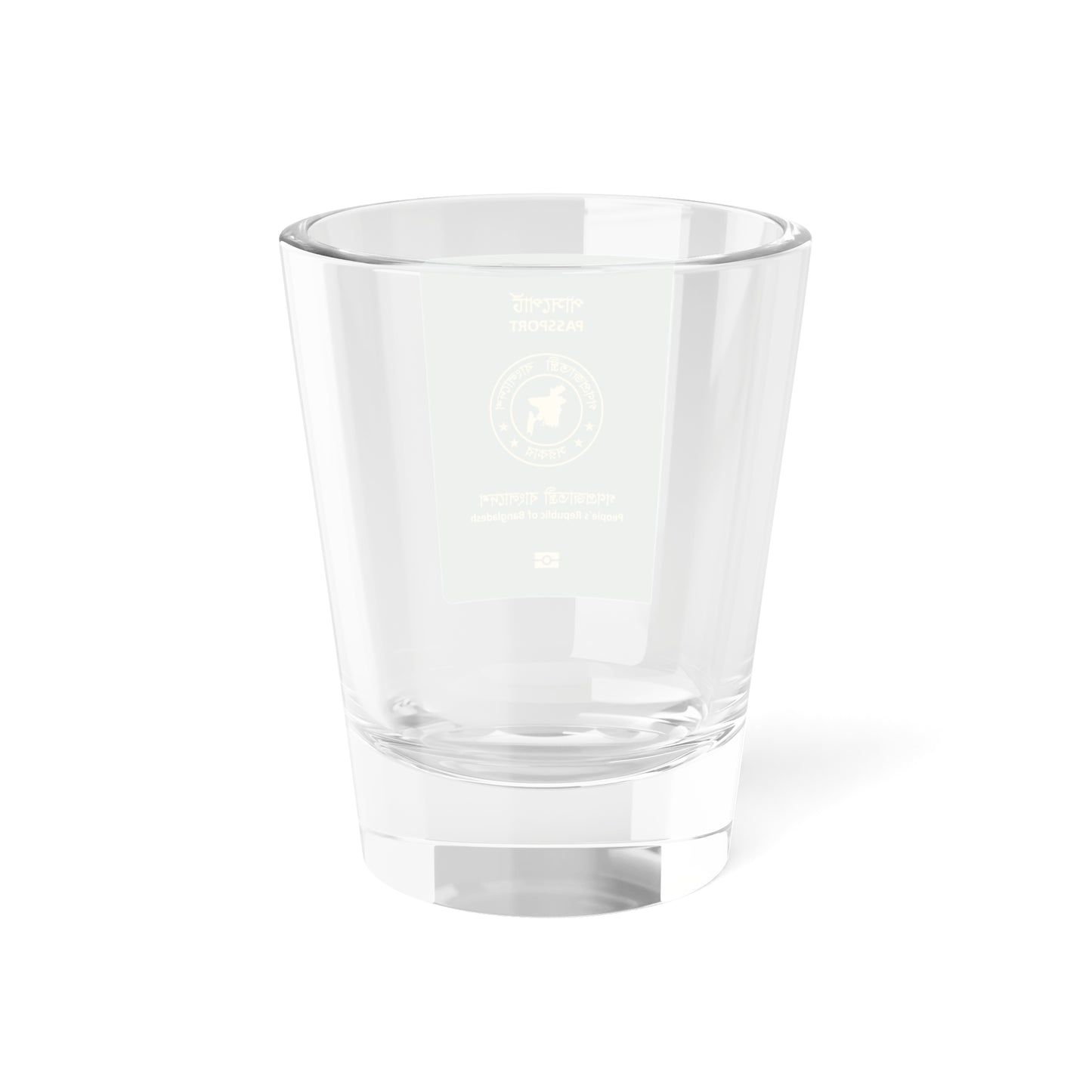 Bangladeshi E-Passport (Bangladesh) (Coat of Arms) Shot Glass 1.5oz