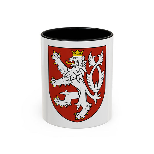 Small coat of arms of the Czech Republic - Accent Coffee Mug