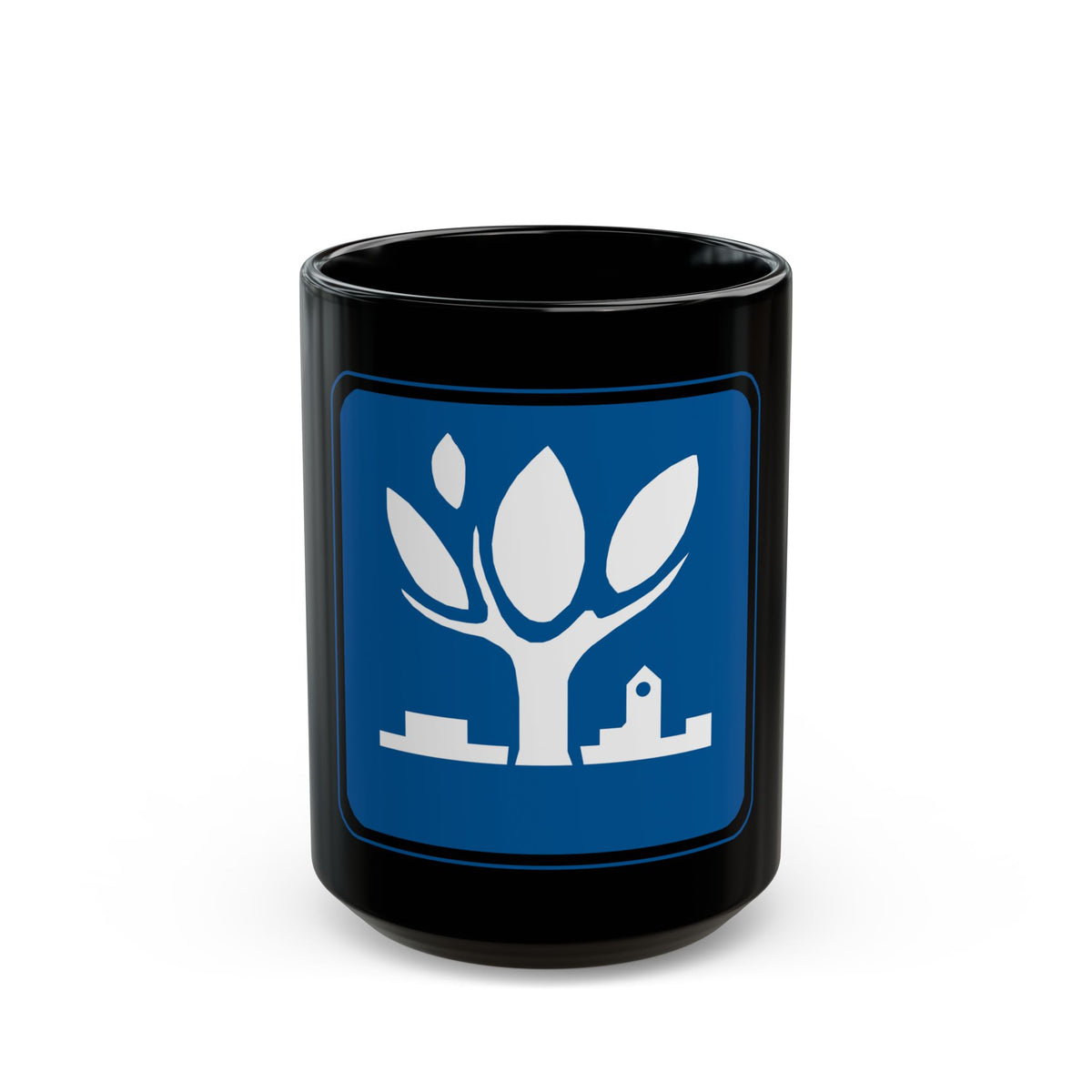 Seal of Naperville Illinois - Black Coffee Mug