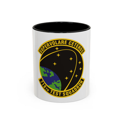 718th Test Squadron (U.S. Air Force) Accent Coffee Mug