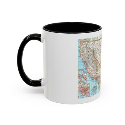 USA - Southwestern (1959) (Map) Accent Coffee Mug