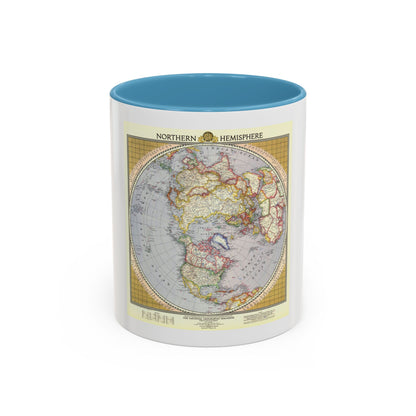 Northern Hemisphere (1946) (Map) Accent Coffee Mug
