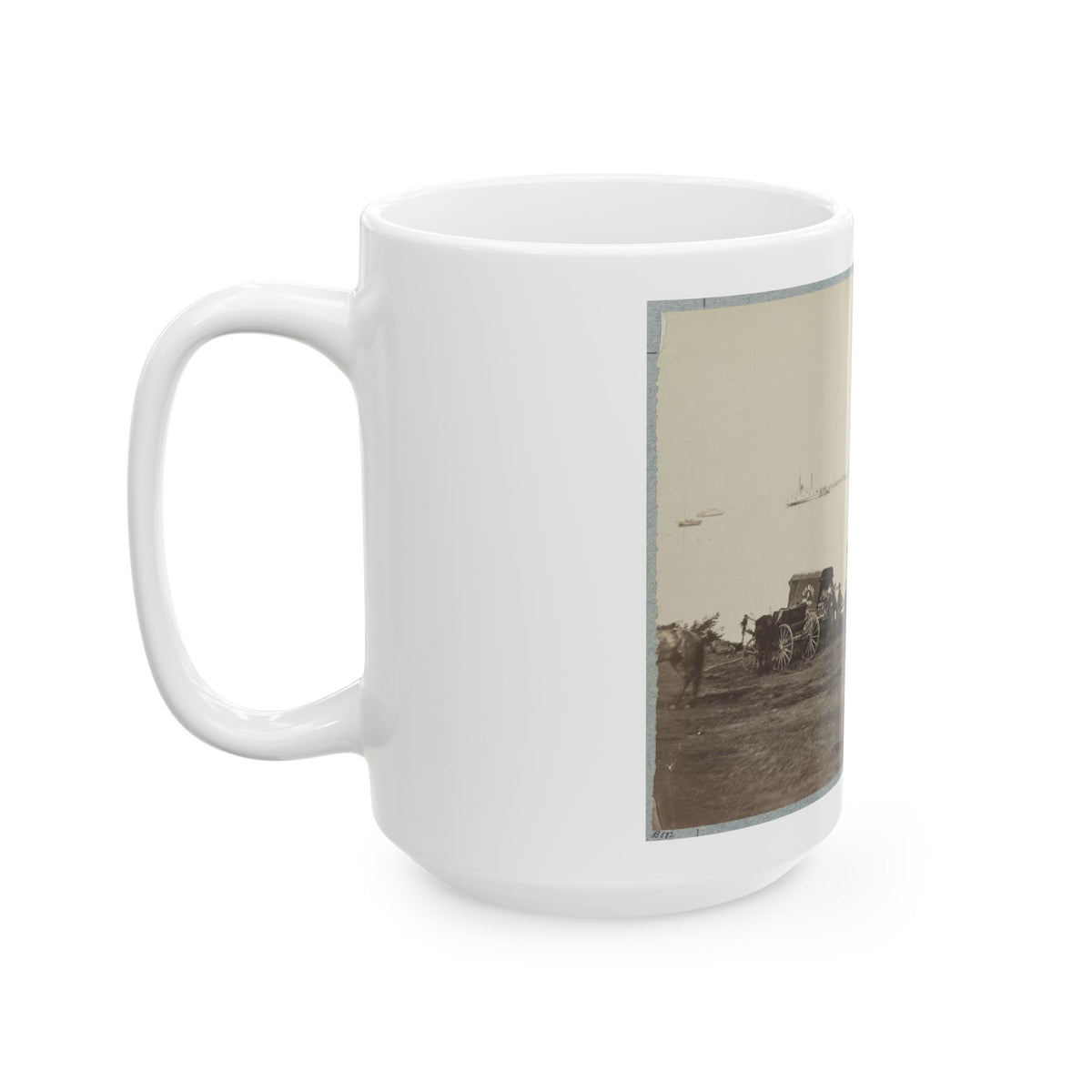 Belle Plain Landing, Va. 003 (U.S. Civil War) White Coffee Mug
