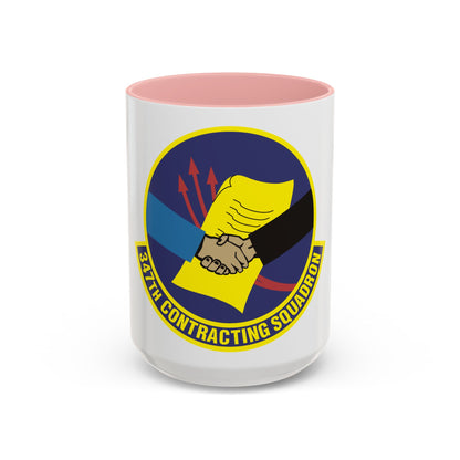 347th Contracting Squadron (U.S. Air Force) Accent Coffee Mug