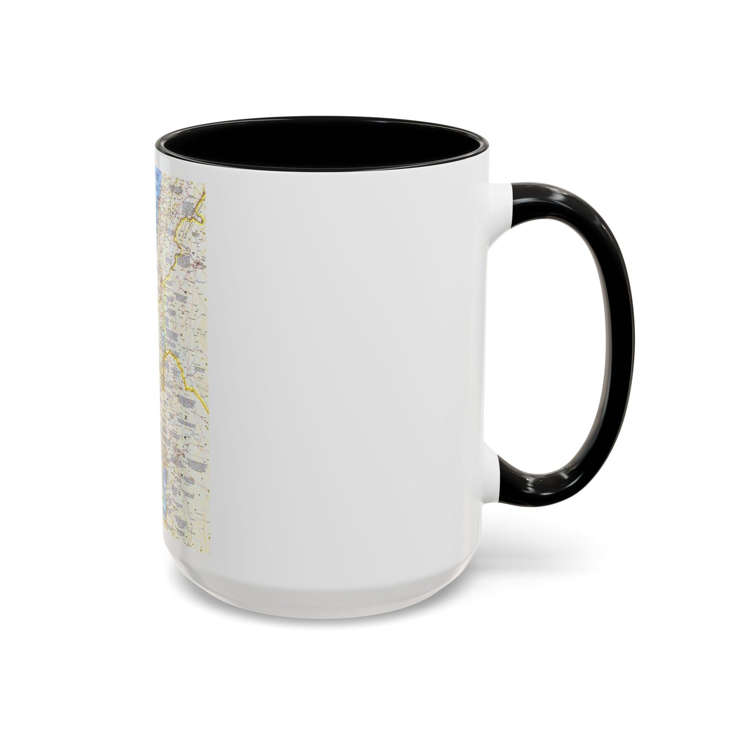 Middle East - Holy Land Today (1963) (Map) Accent Coffee Mug