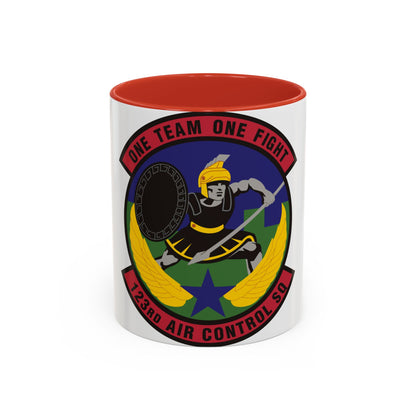 123d Air Control Squadron (U.S. Air Force) Accent Coffee Mug