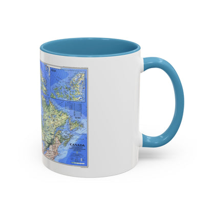 Canada (1985) (Map) Accent Coffee Mug