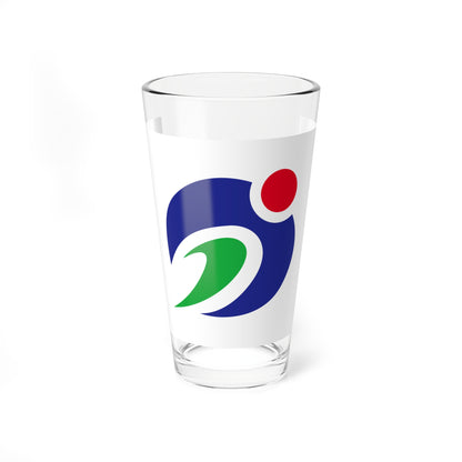 Flag of Agano Niigata (Japan) Pint Glass 16oz